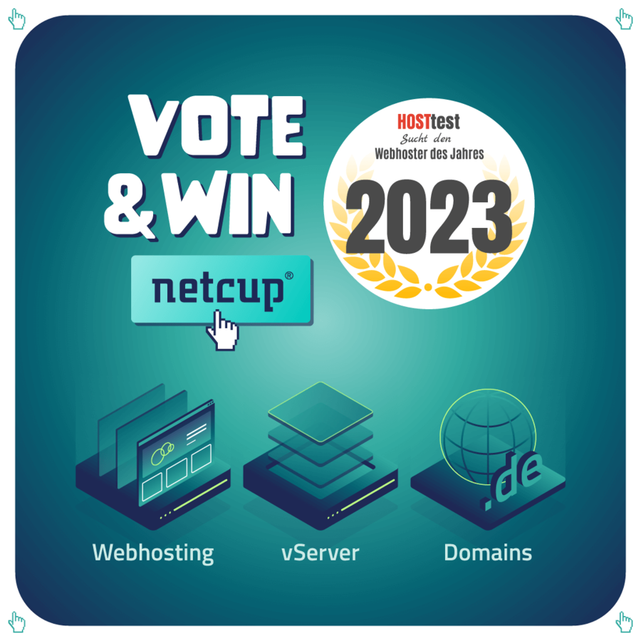 netcup für Webhoster des Jahres 2023 nominiert